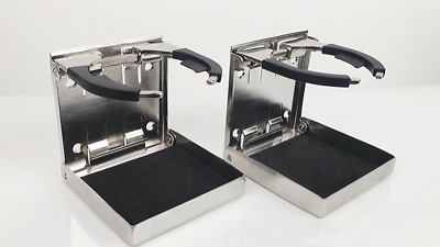 2X Car Folding Cup Holder Drink Holders Adjustable For Vehicle Boat Marine RV EA - Foto 13