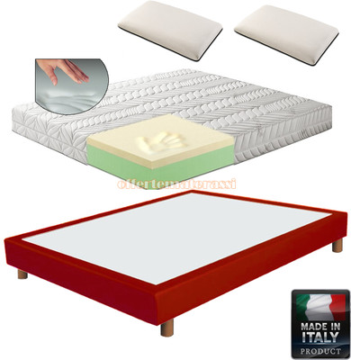 Sommier MATRIMONIALE su misura Materasso Memory Guanciali