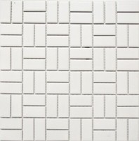 WindmüHle Mosaik Fliese Keramik Weiß Matt Badewannenverkleidung Wandfliese B ...