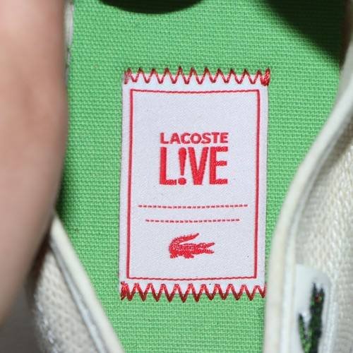 LACOSTE Usate Numero EU 44 UK 9.5 US 10.5 (Cod.CS1945) in Tessuto Bianche - Foto 6 di 10