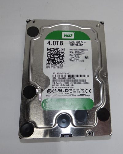Western Digital Green WD40EZRX-00SPEB0 4TB 3.5" SATA Desktop Hard Drive 123 Hour