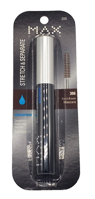 NEW Max Factor Stretch & Separate Mascara BLACK BROWN #306 WATERPROOF