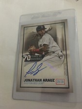 Jonathan Arauz Rookie Auto Boston Red Sox 2021 Topps Signature