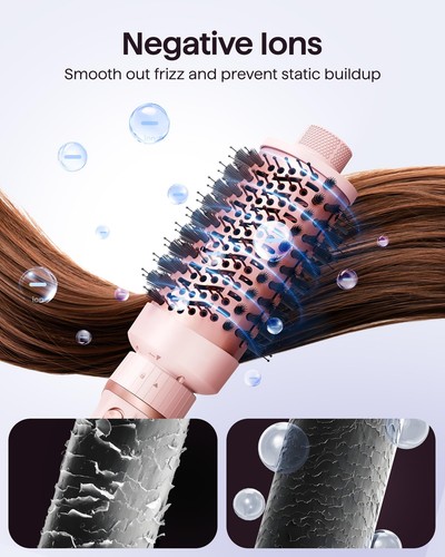 Hair Dryer Brush Kit, 5 in 1 Blow Dryer Brush with Oval Blowout Brush, Blowou... - Picture 6 of 6