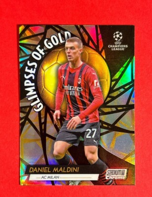 Daniel Maldini ~ 2022 Stadium Club Chrome Champions League ~ Glimpses of Gold