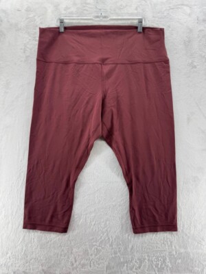 NWOT  -  Lululemon Align High-Rise Crop 21'' Mulled Wine  l  Size:  20