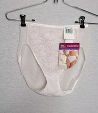 Bali Panties LACE Enchantress HiCut Brief Pink L French Leg Sheer Back NWT 8770