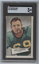 1952 Bowman Large John Hancock #36 SGC 3