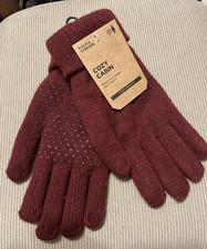 Field  Stream Cozy Cabin Women's Gloves. Maroon NWT