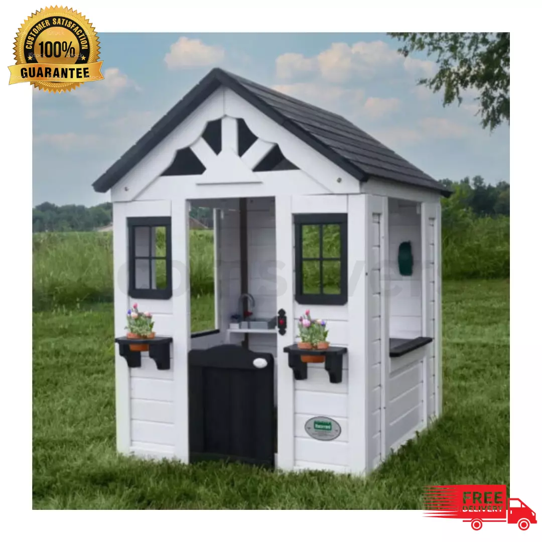 Outdoor playhouse with kitchen 2025