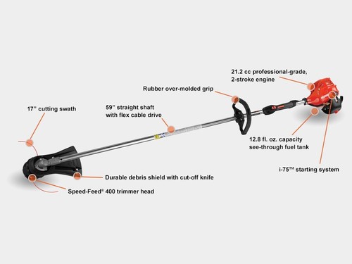 ECHO SRM-225i Trimmer straight shaft 21.2 CC 5 Year Warranty Christmas Gift Idea - Picture 2 of 2