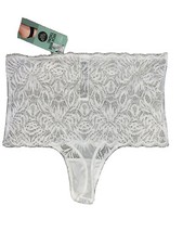 Size 8 High Rise Things Knickers Panties White Lace M S EUR 36 New
