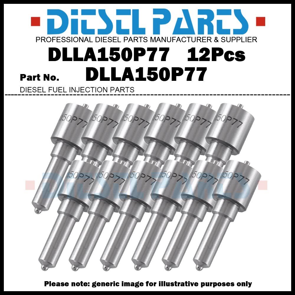 12x Diesel Fuel Injector Nozzle DLLA150P77 for TOYOTA Land Cruiser