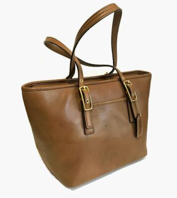 バッグ COACH Vintage Leather Brown Tote 71160 NEW Coach Putty Brown Leather Med Market Legacy Tote Shoulder Bag