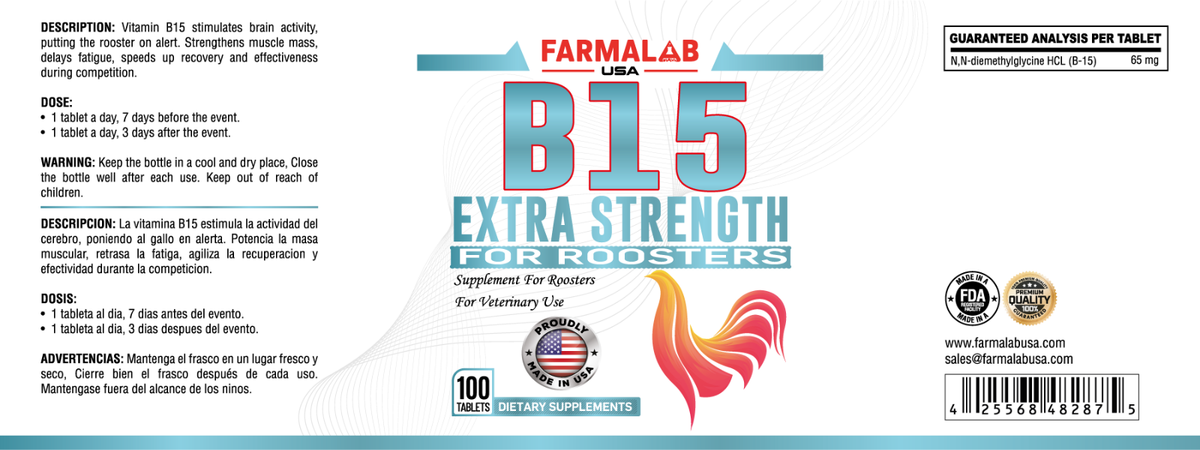 Vit B12 For Roosters B-15 & B-12 Automatic Poultry Feeder For Chickens,  Roosters, Hens & Gamefowl Vitaminas Para Gallos De Pelea