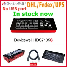 DeviceWell HDS7105S 5-Channel 4 HDMI+1 DP inputs Live Streaming video switcher