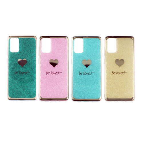 For Samsung Galaxy S22 Plus Ultra 21 20 Love Shockproof Glitter Color Phone Case
