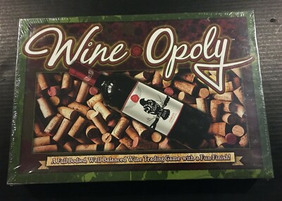 Wine-opoly Board Game Full Bodied Well Balanced Wine Trading Late For The Sky 