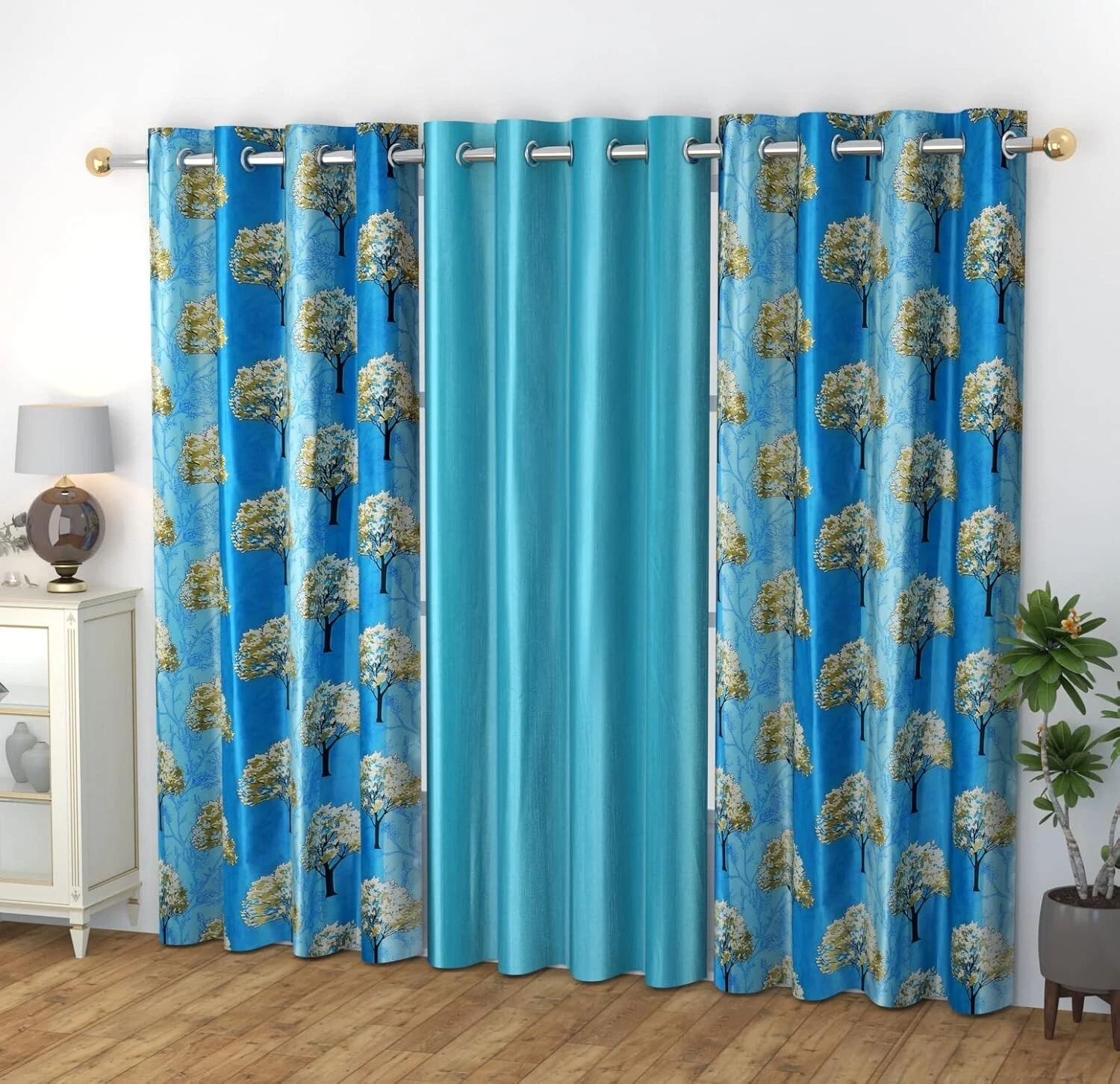 New 3 Piece Polyester Door Curtain Set with Eyelets - 7ft
Opens in a new window or tab