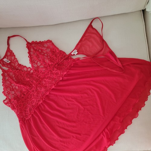 Jezebel RENEE Red Lace Set NWOT Sz L - Picture 9 of 10