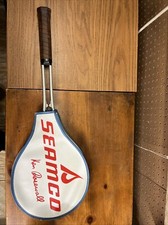 Vintage Seamco Ken Rosewall Tennis Racquet 4-1/2 M with Cover Sports Equipment