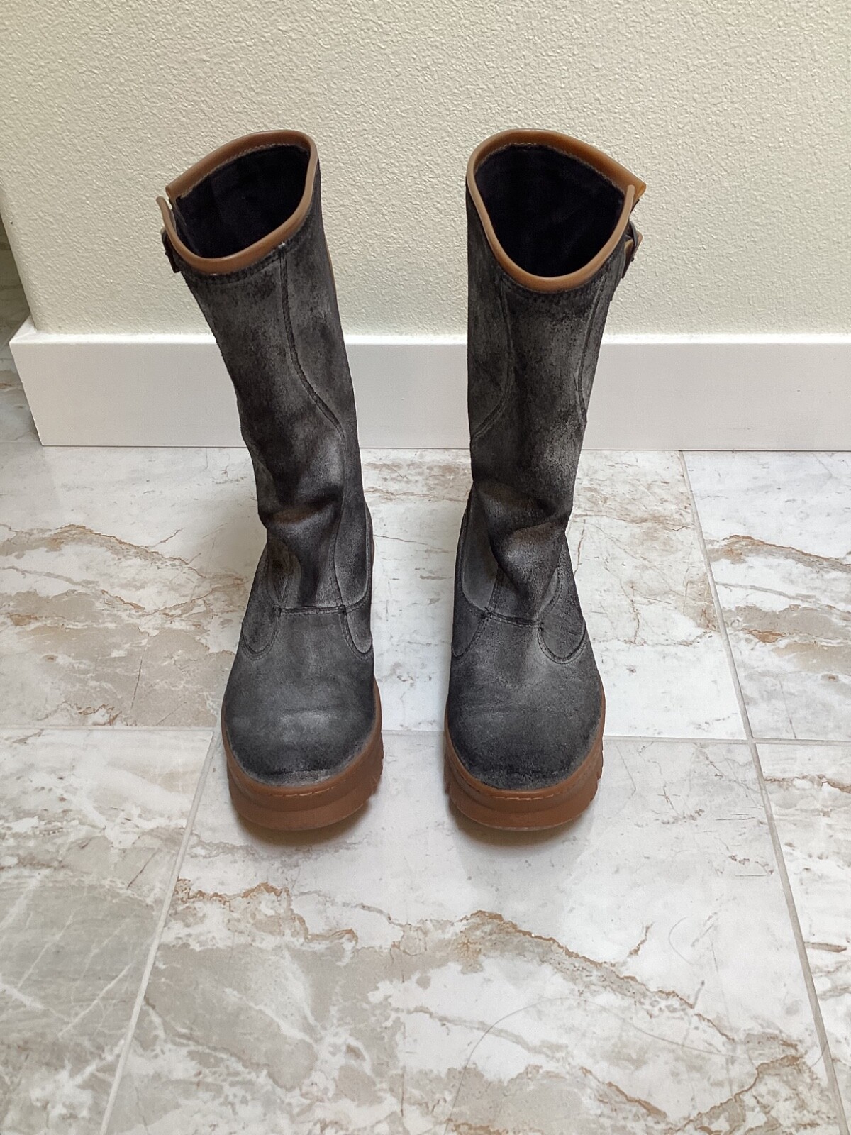 Stivali da pioggia KEEN Willamette impermeabili in camoscio cerato taglia 7