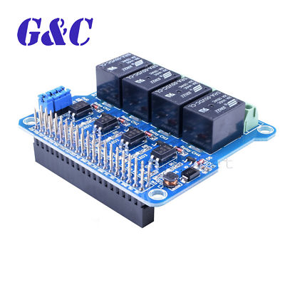 4-Channel Relay Shield Module extension board for Raspberry Pi A+/B+/2 B/3B