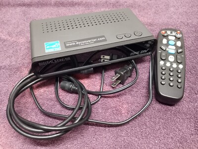 Vintage DIGITALSTREAM DTX9950 DTV CONVERTER BOX with REMOTE WORKS!