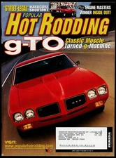 APRIL 2003 POPULAR HOT RODDING MAGAZINE, '70 PONTIAC GTO, '69 MUSTANG FASTBACK
