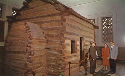 Abraham Lincoln Birthplace Cabin Kentucky National Historic Site 1957 Postcard