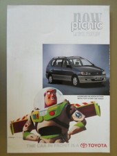 TOYOTA PICNIC orig 1996 UK Mkt Launch Preview Brochure + Safety Leaflet