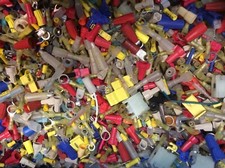 10 lbs ASSORTED CONNECTORS TERMINALS SPLICE CRIMP ELECTRICAL Heat Shrink