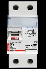 TENBY 40 AMP 30mA DOPPELPOLIG RCD TYP AC R4030