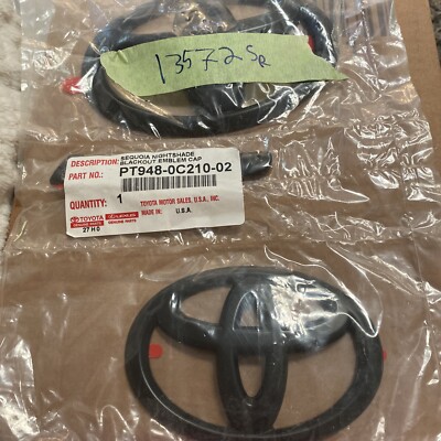 NEW Blackout Overlay Emblem Badge OEM Logo set 21-22 Sequoia