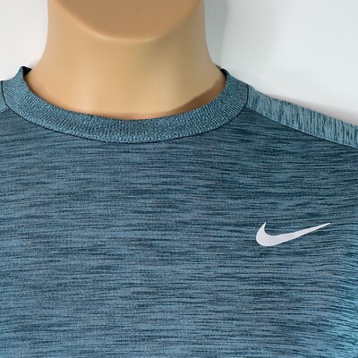 Nike Dri Fit Pacer Running Long Sleeve Pullover Top Green 928609