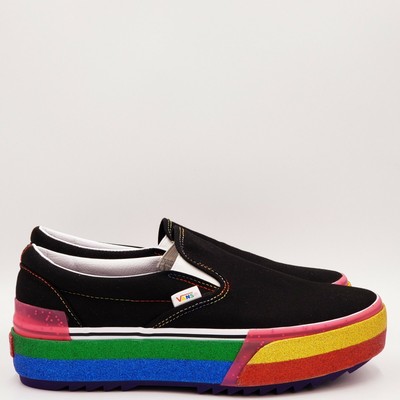 vans glitter platform