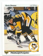 KEVIN STEVENS 1990-91 UPPER DECK ROOKIE CARD NEAR MINT+ CONDITION