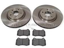SET 2 DISCHI FRENO ANTERIORI E PASTIGLIE PER NISSAN 350Z 3.5 V6 2003-2009 