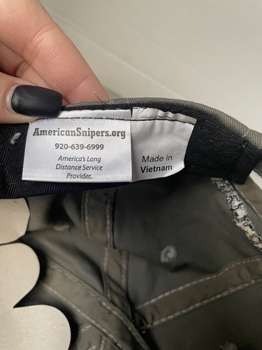 American Sniper Green Hat With American Flag Patch Cap - 第 10/10 張圖片