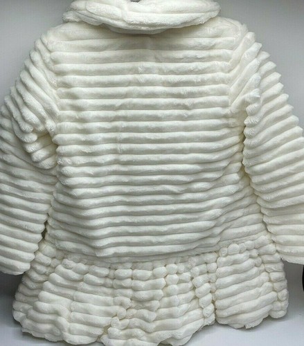 Girls Size 5 Adorable Juicy Couture Plush Jacket Soft & Cozy Cream Color New - Picture 7 of 8