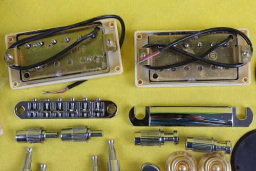 Hágalo usted mismo Kit de guitarra eléctrica Herrajes de guitarra Pastilla Puente Cordal Guitarra Hardwares - Imagen 3 de 6