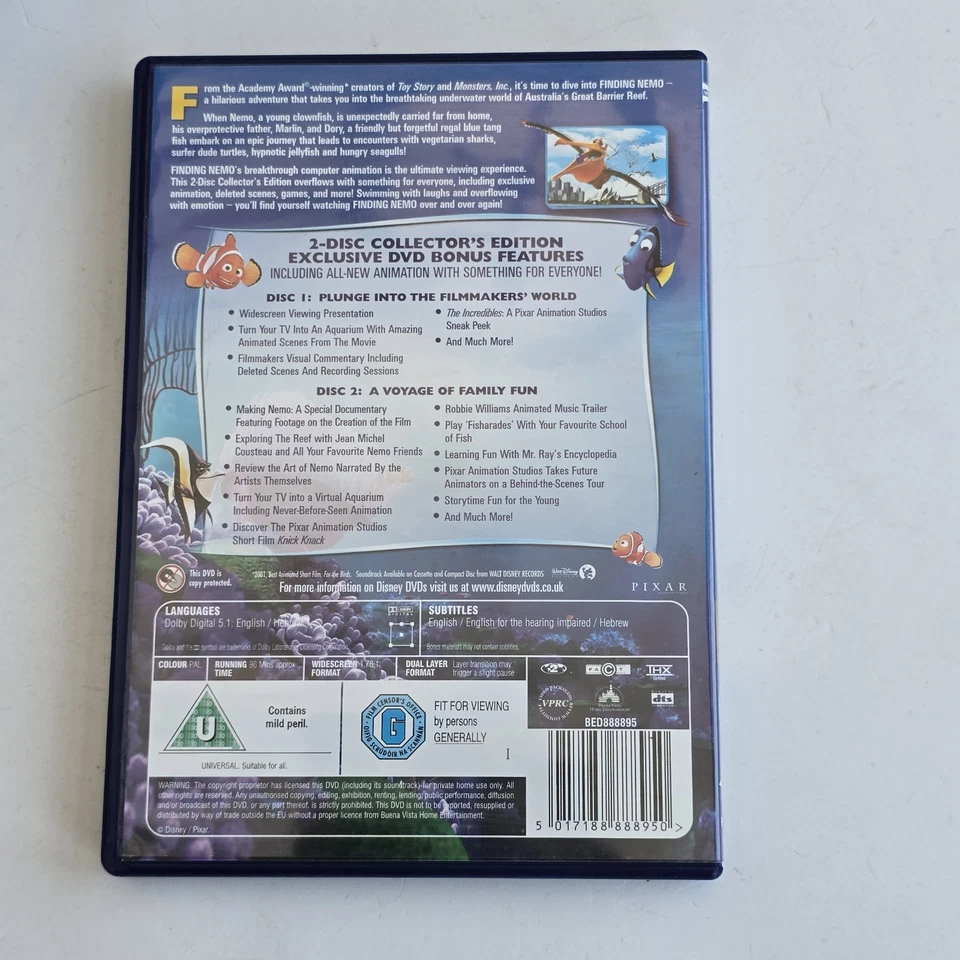 Finding Nemo,  2 DISC Special Edition Dvd - Image 2 of 2