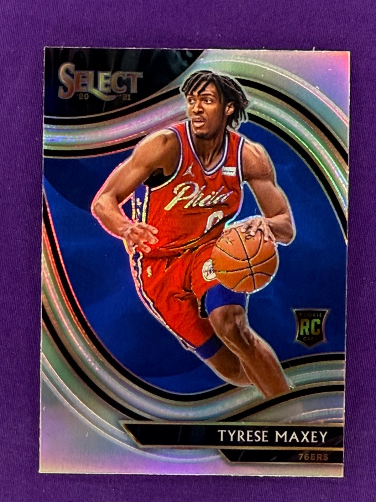 2020-21 Panini Select - Courtside Tyrese Maxey #280 Silver Prizm (RC)