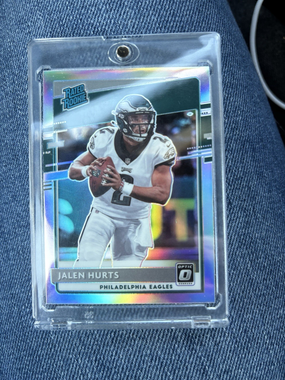 2020 Panini Donruss Optic - Rated Rookies Jalen Hurts #164 Holo Prizm (RC)