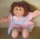 Vtg 1983 Cabbage Patch Kid Doll Cornsilk Hair Brown Eyes Tooth Xavier Roberts