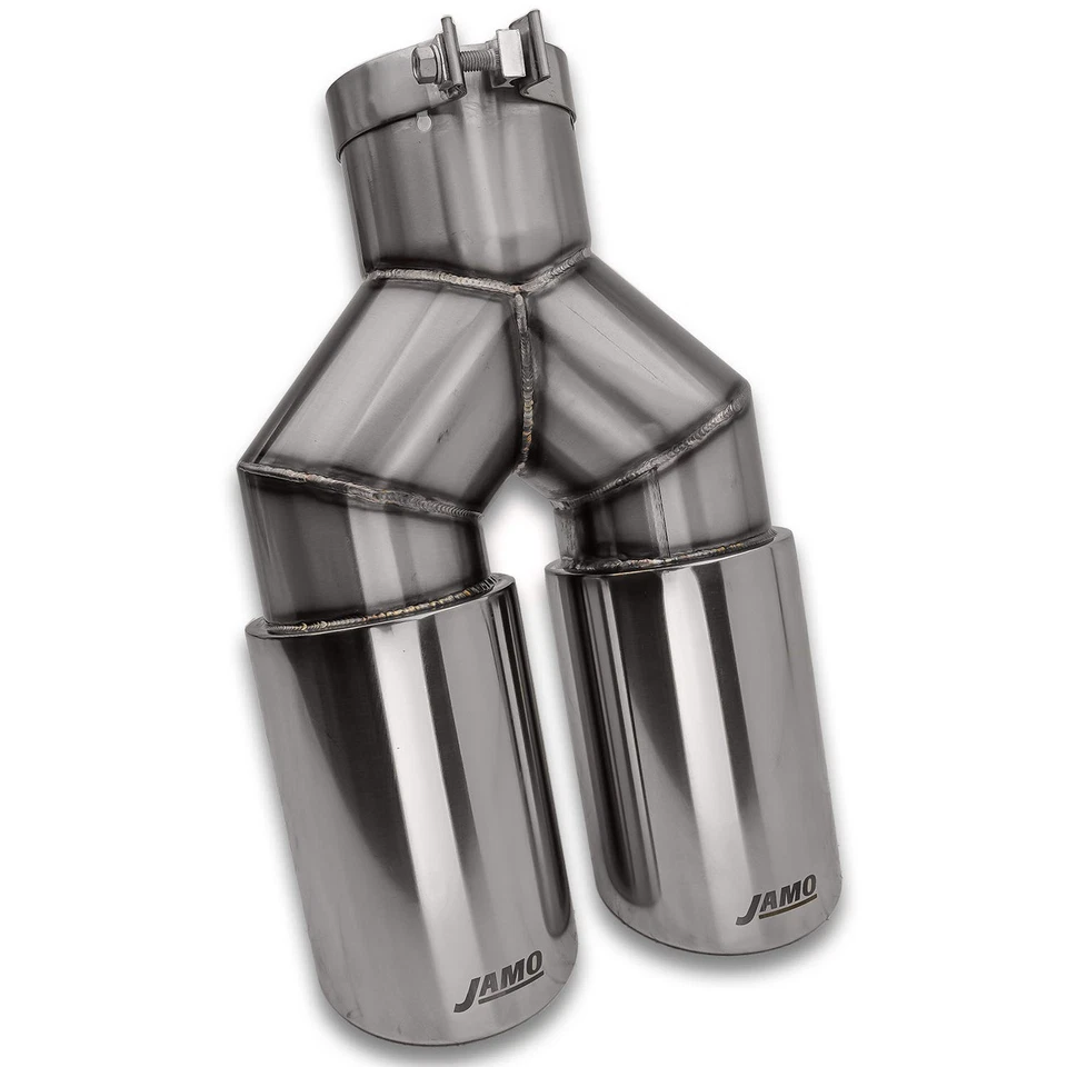 Jamo Exhaust TY506020SP - 5" In - Dual 6" Out - 20" Length SS Polished Tip - Image 3 of 4