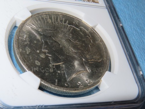 1922 P PHILIDELPHIA NGC MS 64 PEACE DOLLAR $1 COIN WHITE - Picture 3 of 5