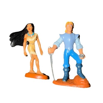 Mattel Disney Pocahontas John Smith Once Upon A Time Locket Figures Dolls