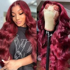 Fashionable wig hot sell big wave curly hair wig wine red Cos Women wigs 26inch