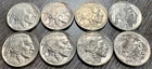 1929-1938 PDS UNCIRCULATED BU Buffalo Nickel 5C Collection, 8 Coins Total
